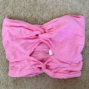 Musette Pink Twist Front Top